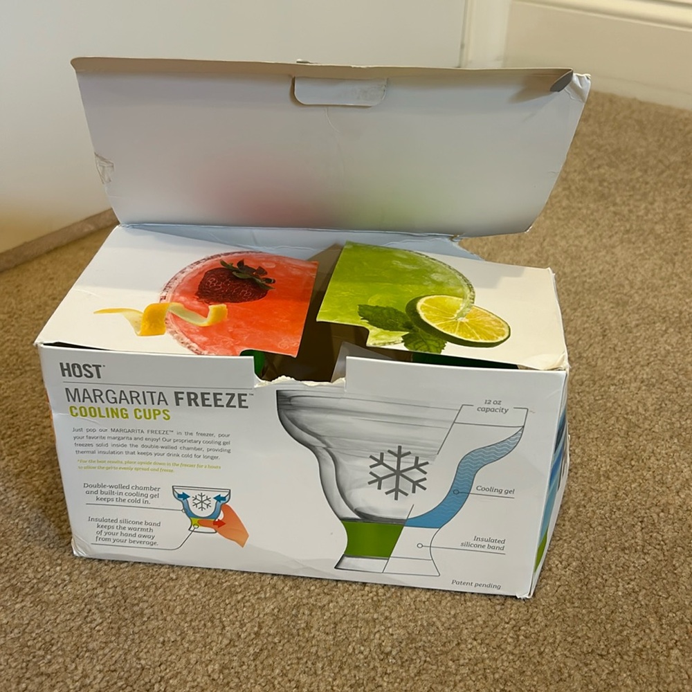 Margarita freeze cooling cups